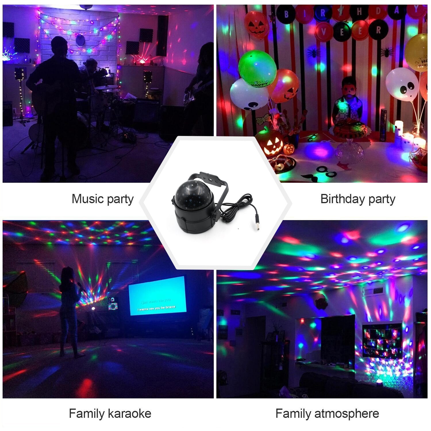 7549 DJ Light Party Disco Light for Home Party, Led Disco Ball Colors Pattern & Modes Dancing Light for Room Rotating Bulb Magic Lights for Diwali, Wedding Holiday Party, Party Gift Kids Birthday 7549 DJ Light Party Disco Light for Home Party, Led Disco Ball Colors Pattern & Modes Dancing Light for Room Rotating Bulb Magic Lights for Diwali, Wedding Holiday Party, Party Gift Kids Birthday